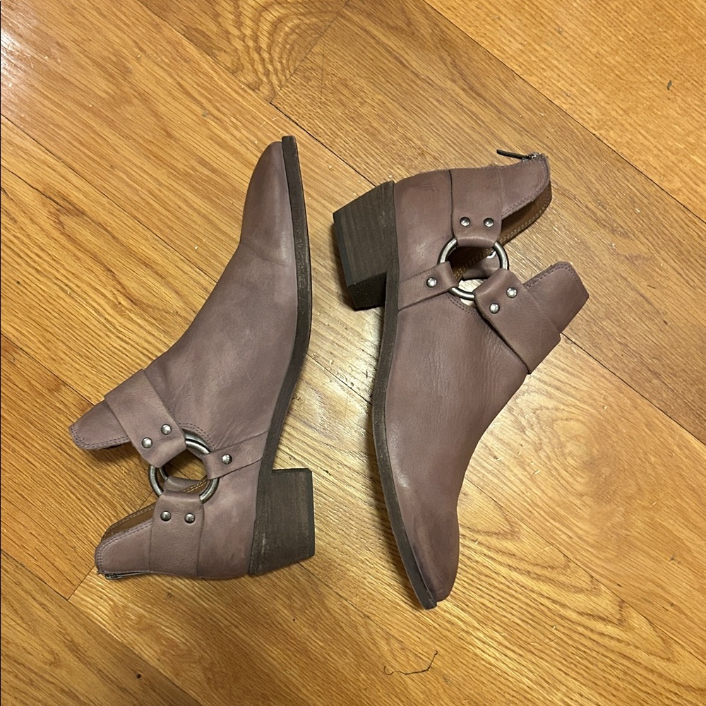 Frye Dusty Rose Cut-Out Ankle Boots - Picture 3 of 9